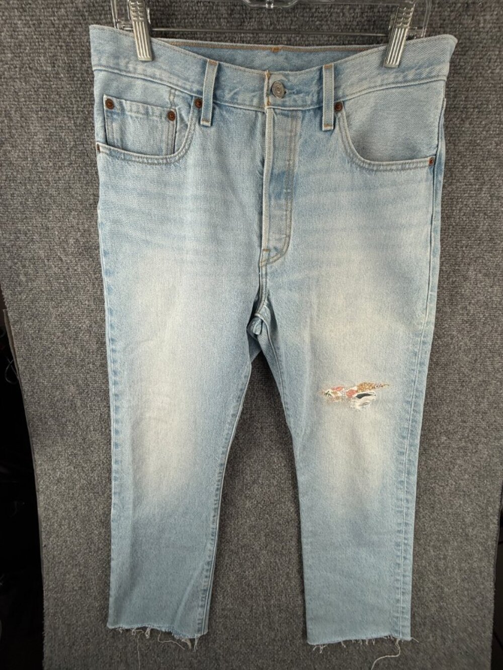 Levi's 150th Anniversary 501 Button Fly Blue Jeans 31x30 Light Wash Collectible